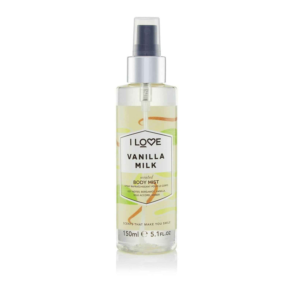 I Love Signature Collection Vegan – Mist Spray for Women, Vanilla Milk, All Over The Body, 165 ml