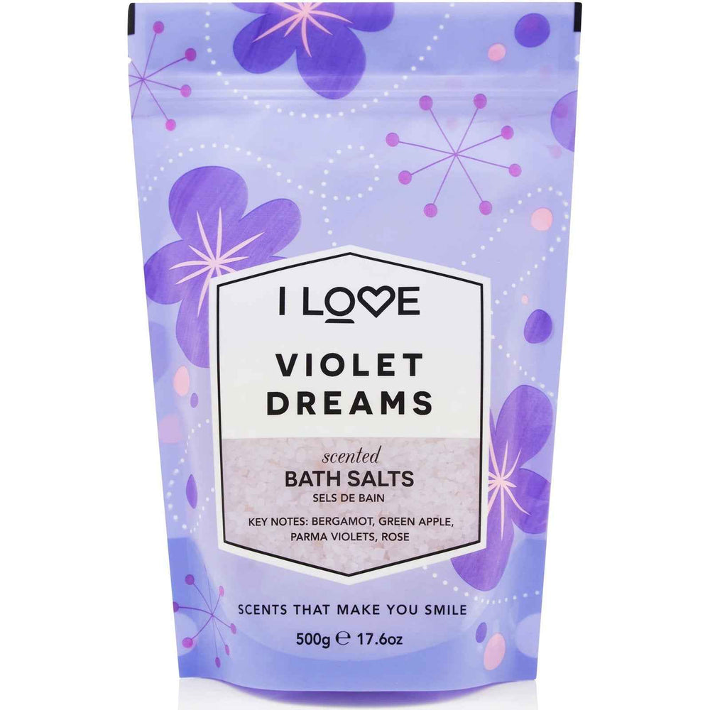 I Love Signature Collection Violet Dreams – Bath Salt Unisex, 500 g