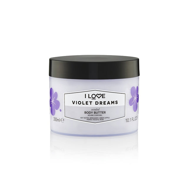 I Love Signature Collection Vegan Hydrating Violet Dreams – Body Butter Unisex, 330 ml