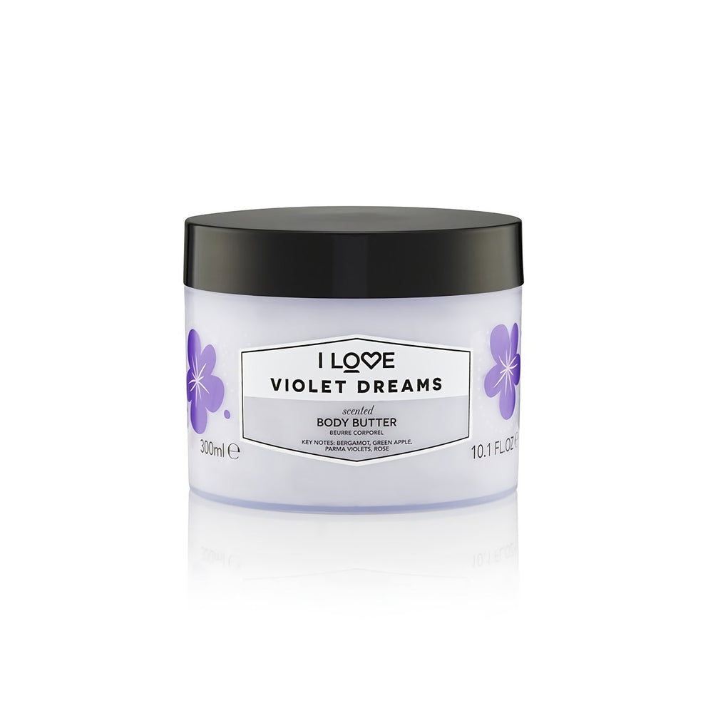 I Love Signature Collection Vegan Hydrating Violet Dreams – Body Butter Unisex, 330 ml