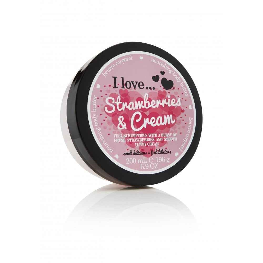 I Love Originals Hydrating Strawberries & Cream – Body Butter Unisex, 200 ml