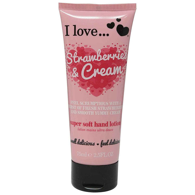I Love Originals Hydrating – Hand Lotion Unisex, Strawberries & Cream, 75 ml