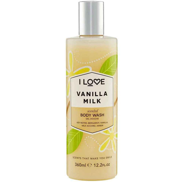 I Love Signature Collection Vegan Cleansing Vanilla Milk – Body Wash Unisex, 360 ml