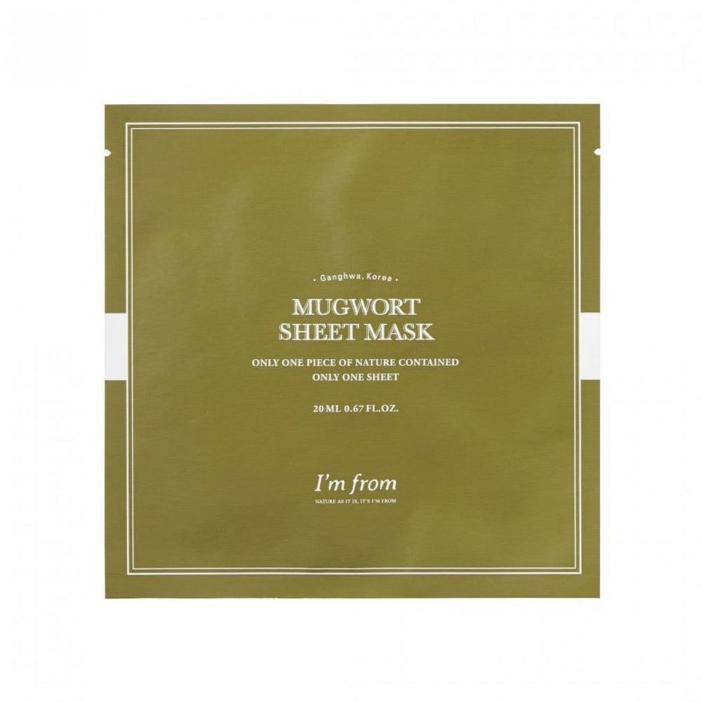 I`m From I'm From Mugwort Revitalizing Hydrating – Sheet Mask for Women, For Face, 20 ml