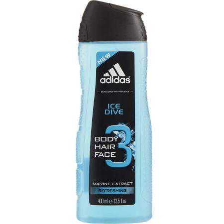 Adidas Ice Dive – Shower Gel for Men, 400 ml