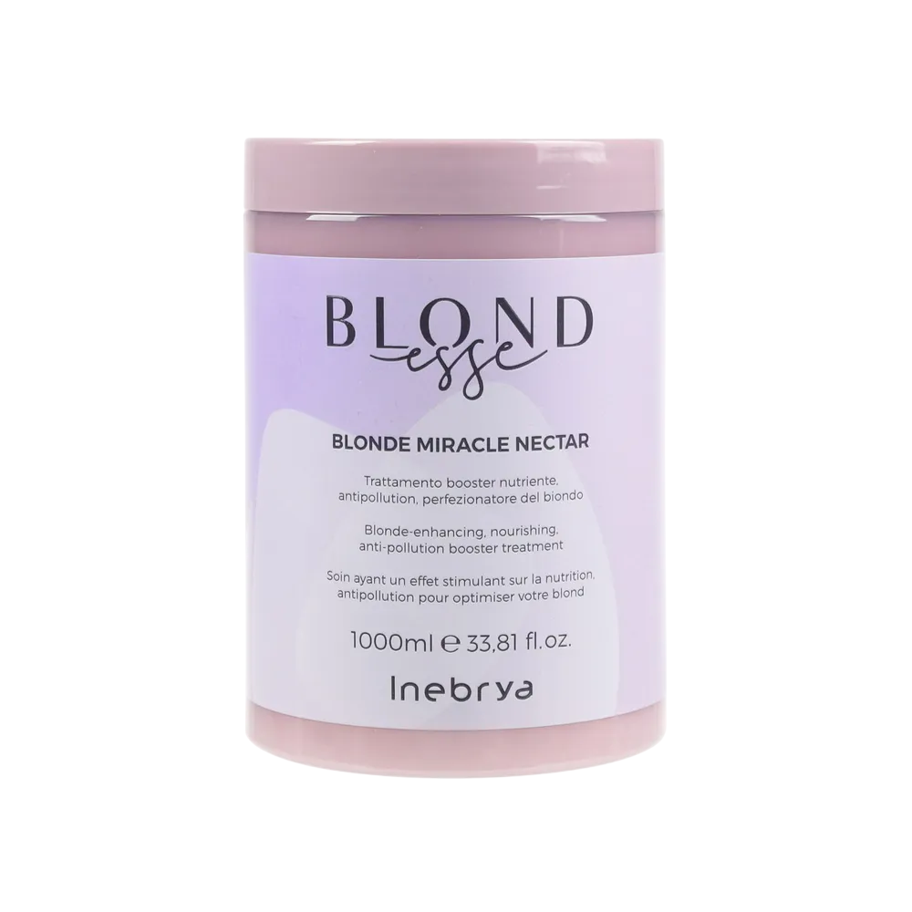 Inebrya Blonde Miracle Nectar – Hair Treatment Cream Mask for Women, Color Enhancing, 1000 ml
