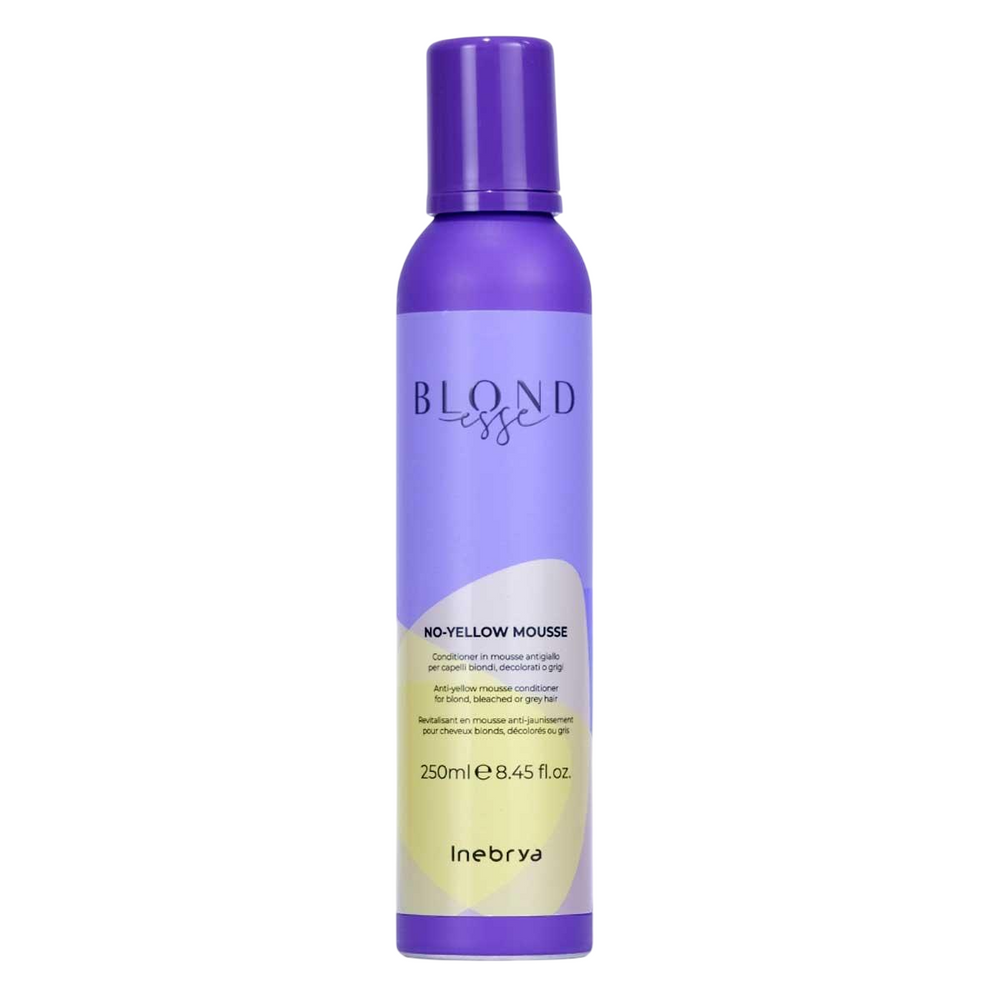 Inebrya Blondesse No-Yellow – Hair Colour Conditioner for Women, For Neutralisation Of Yellow Tones, 250 ml