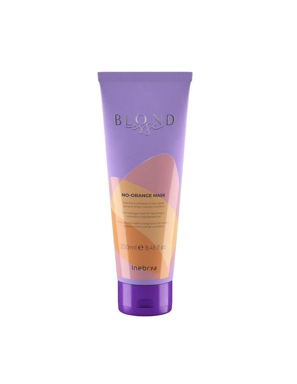 Inebrya Blondesse No-Orange – Hair Treatment Cream Mask for Women, Neutralizing Orange Tones, 250 ml