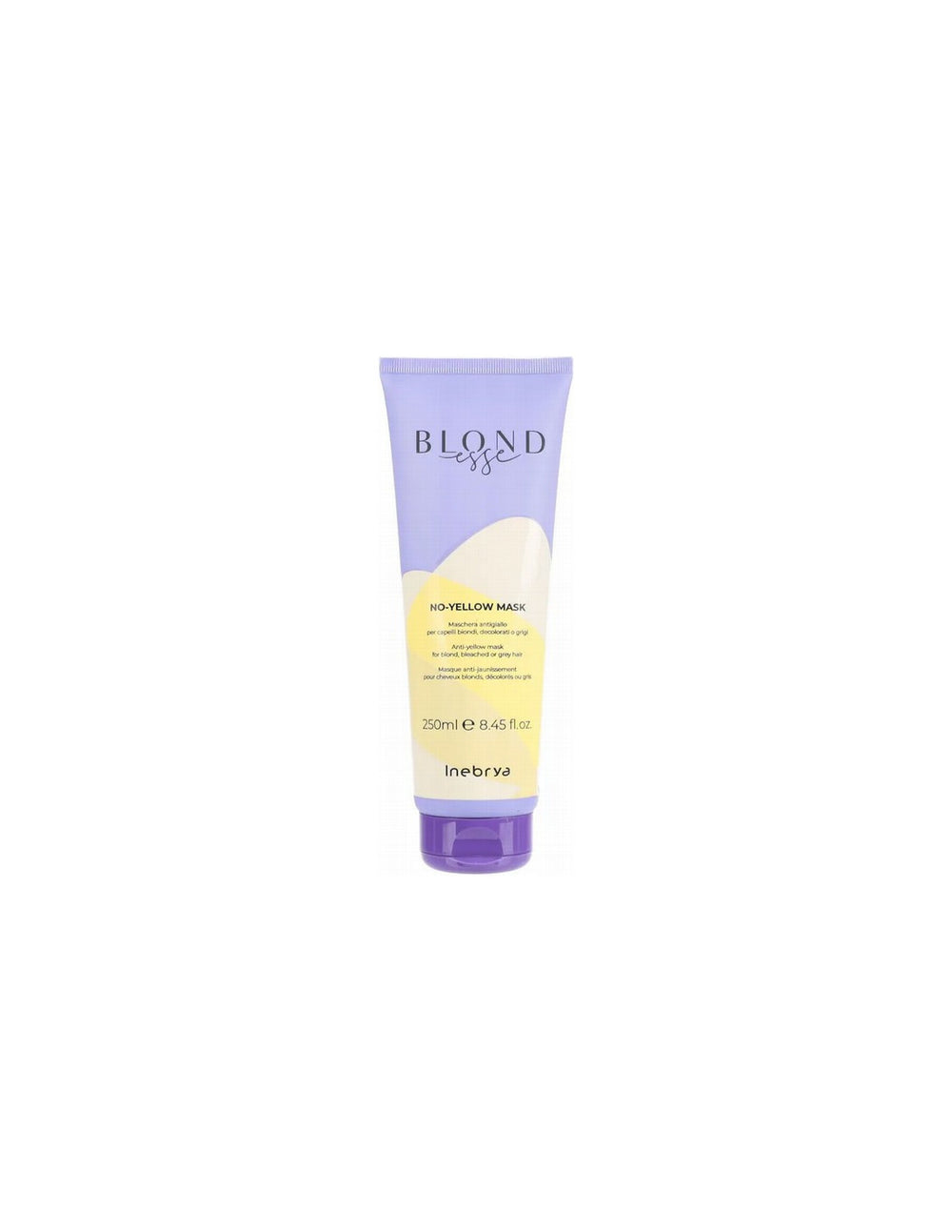 Inebrya Blondesse No-Yellow – Hair Treatment Cream Mask for Women, For Neutralisation Of Yellow Tones, 250 ml