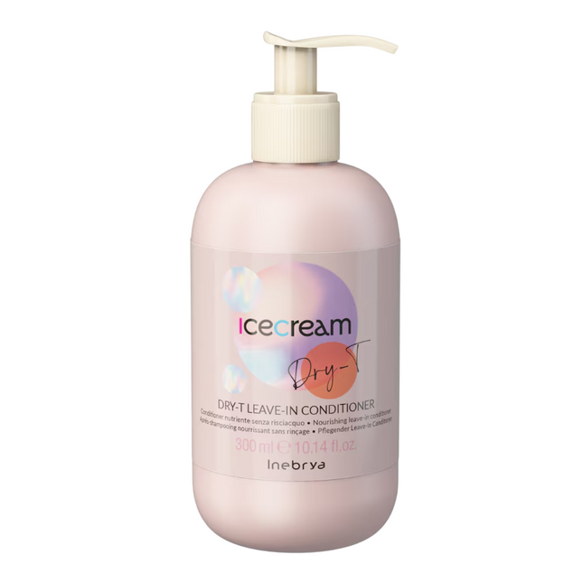 Inebrya Ice Cream Dry-T – Hair Leave-In Conditioner for Women, Nourishing, 300 ml