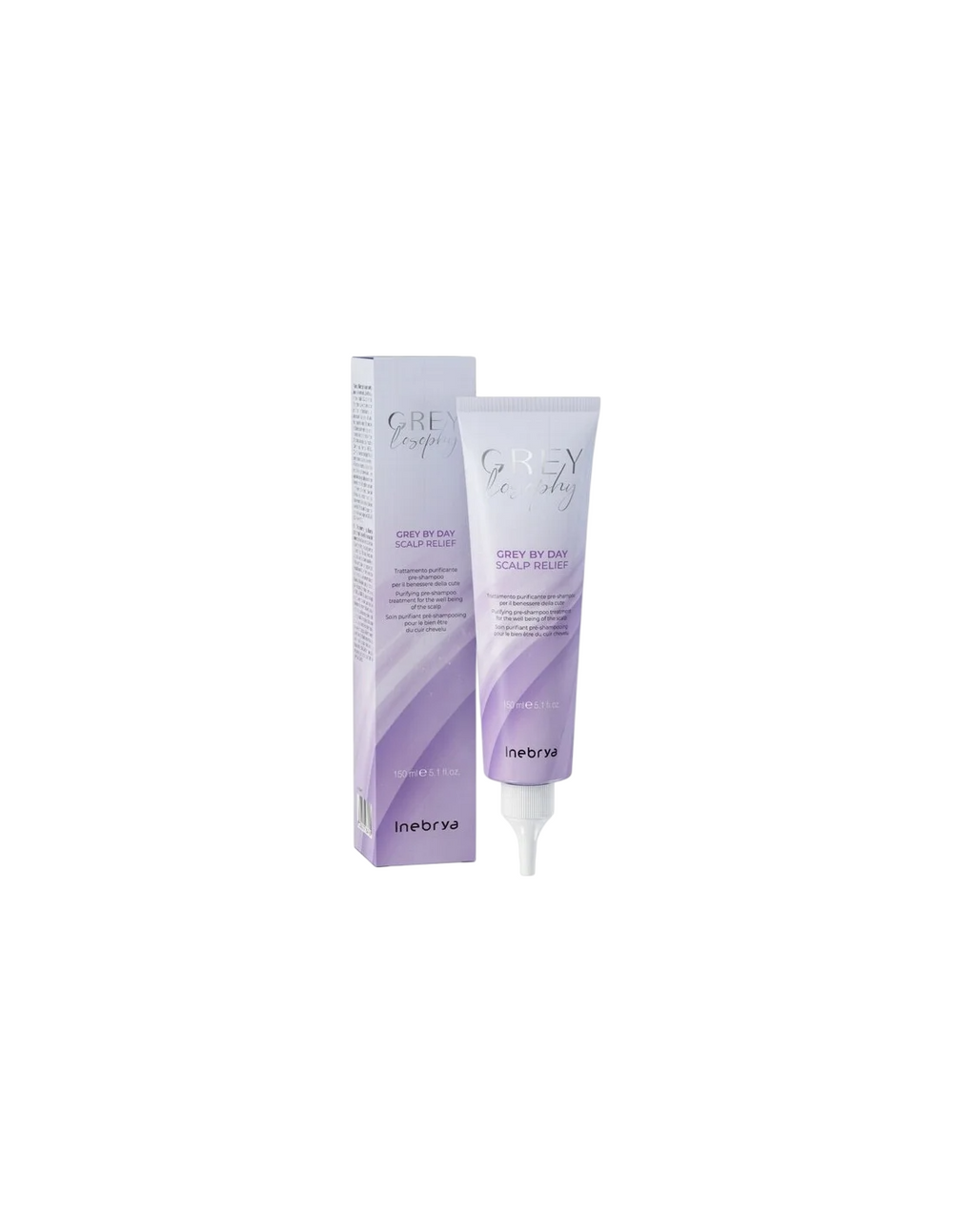 Inebrya Grey By Day Purifying – Hair Fluid for Women, 150 ml