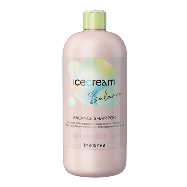 Inebrya Ice Cream Balance – Hair Shampoo Unisex, Sebum Control, 1000 ml