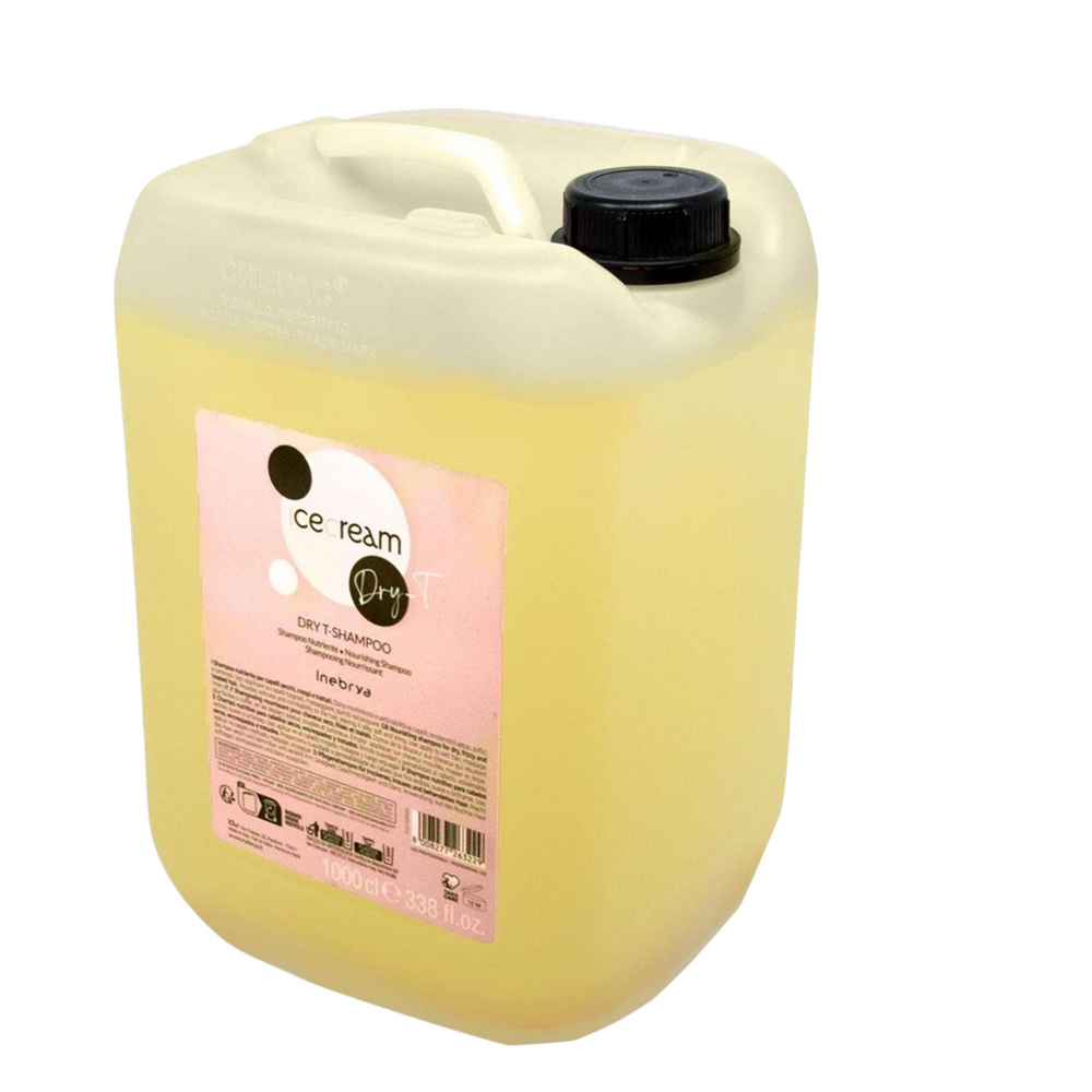 Inebrya Ice Cream Dry-T – Hair Shampoo for Women, Nourishing, Refill, 10000 ml