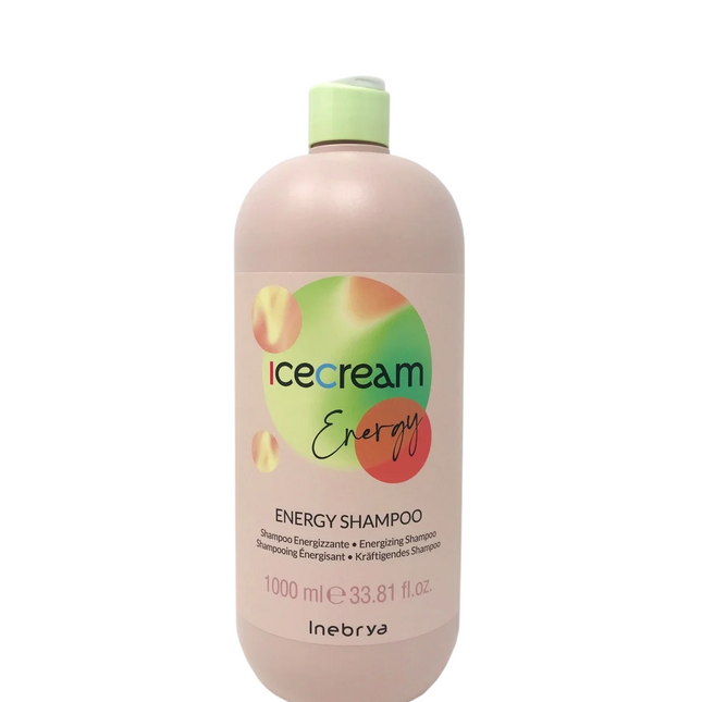 Inebrya Ice Cream Energy – Hair Shampoo for Women, Energising, 1000 ml