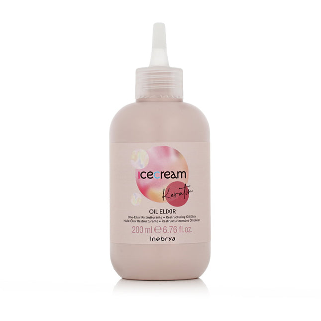Inebrya Ice Cream Keratin – Hair Oil Treatment for Women, Restructuring, 200 ml