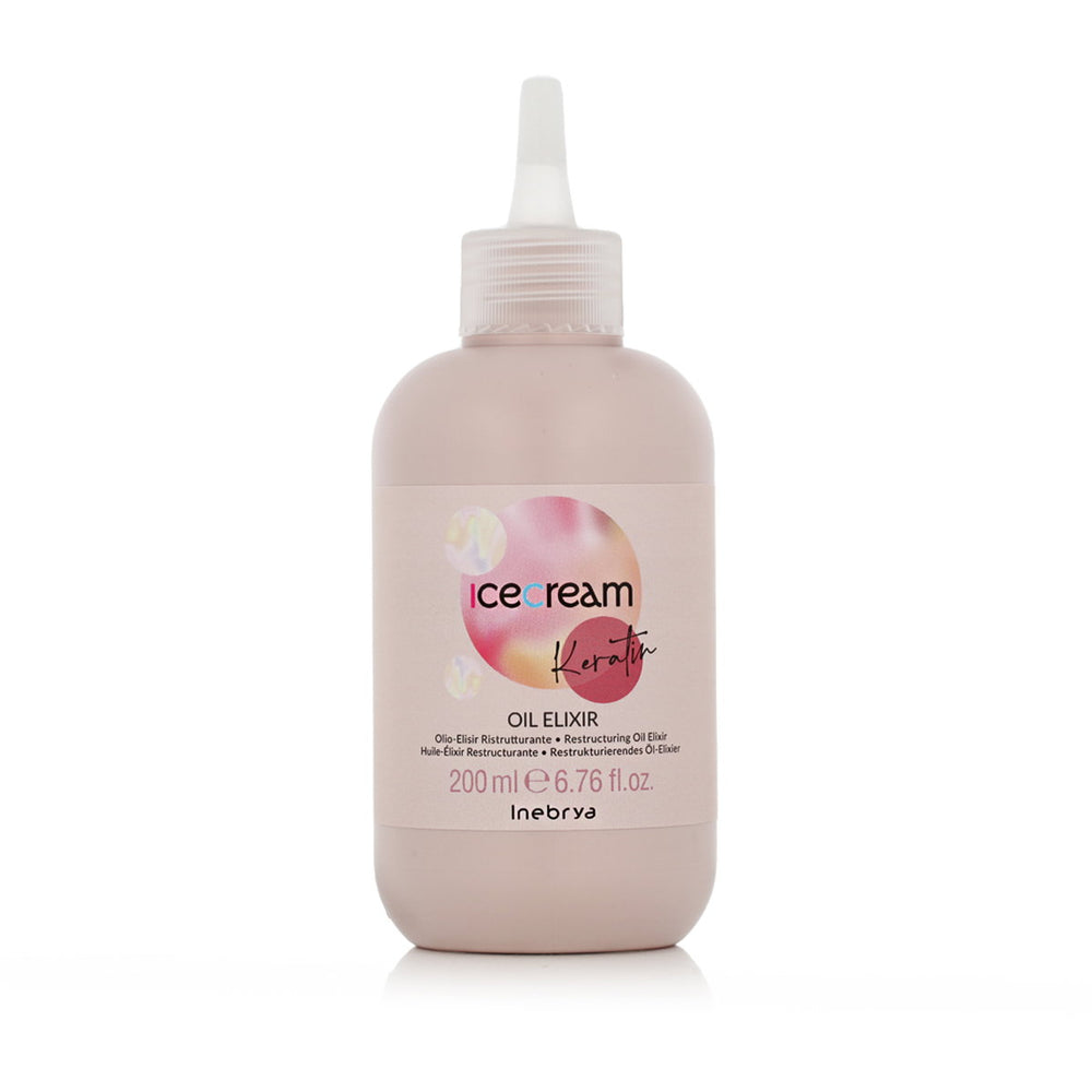 Inebrya Ice Cream Keratin – Hair Oil Treatment for Women, Restructuring, 200 ml