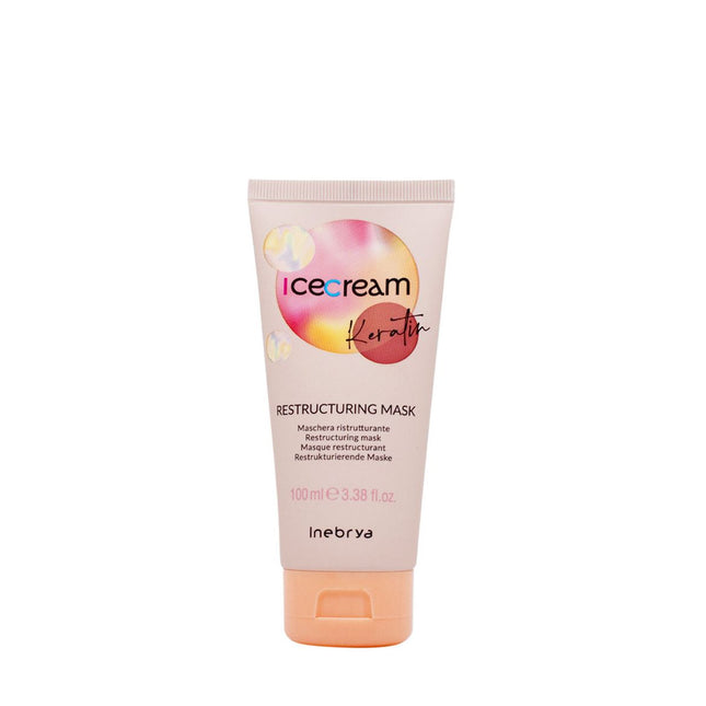 Inebrya Ice Cream Keratin – Hair Shampoo for Women, Restructuring, 100 ml