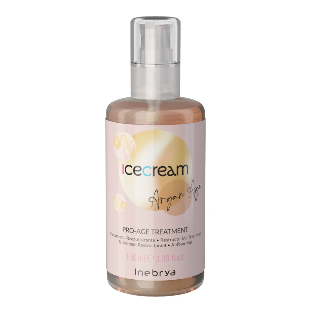 Inebrya Ice Cream Pro-Age Argan Oil – Hair Oil Treatment for Women, Restructuring, 100 ml