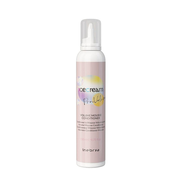 Inebrya Ice Cream Pro-Volume – Hair Leave-In Foam Conditioner for Women, Volumizing, 200 ml