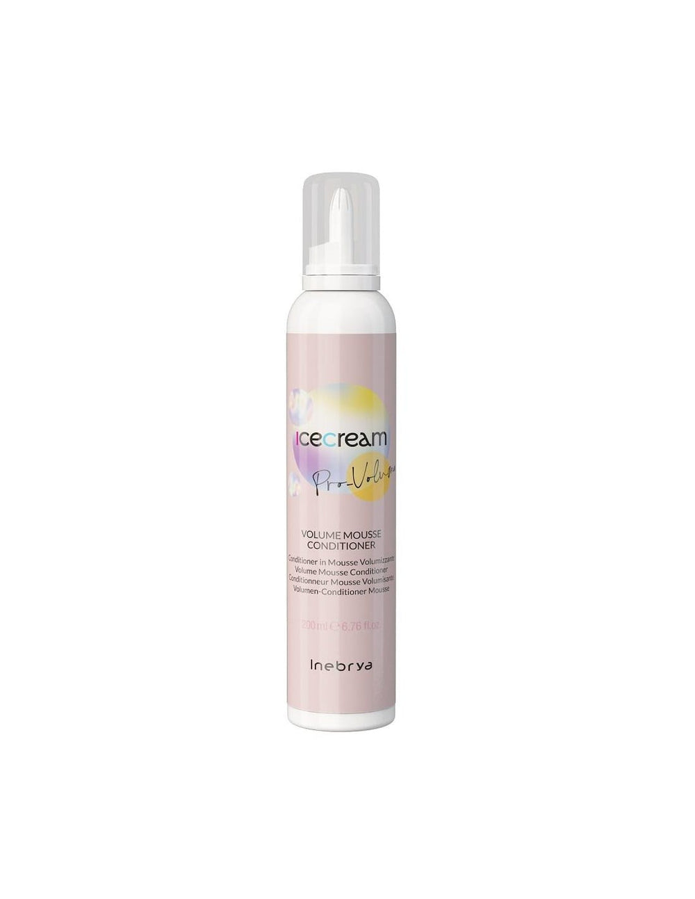 Inebrya Ice Cream Pro-Volume – Hair Leave-In Foam Conditioner for Women, Volumizing, 200 ml