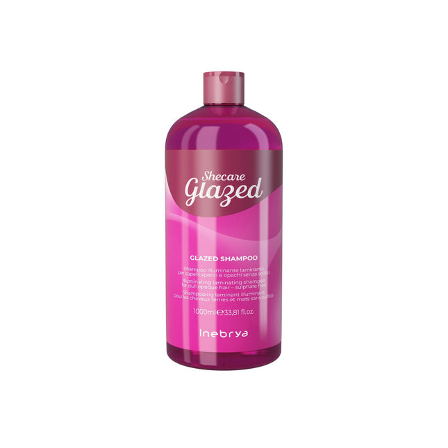 Inebrya Shecare Glazed – Hair Shampoo for Women, Moisturising & Illuminating, 1000 ml