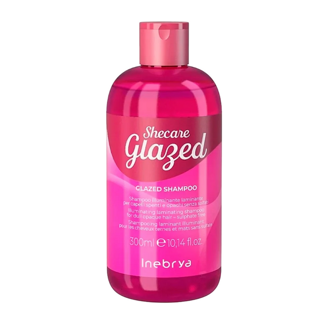 Inebrya Shecare Glazed – Hair Shampoo for Women, Shining, 300 ml