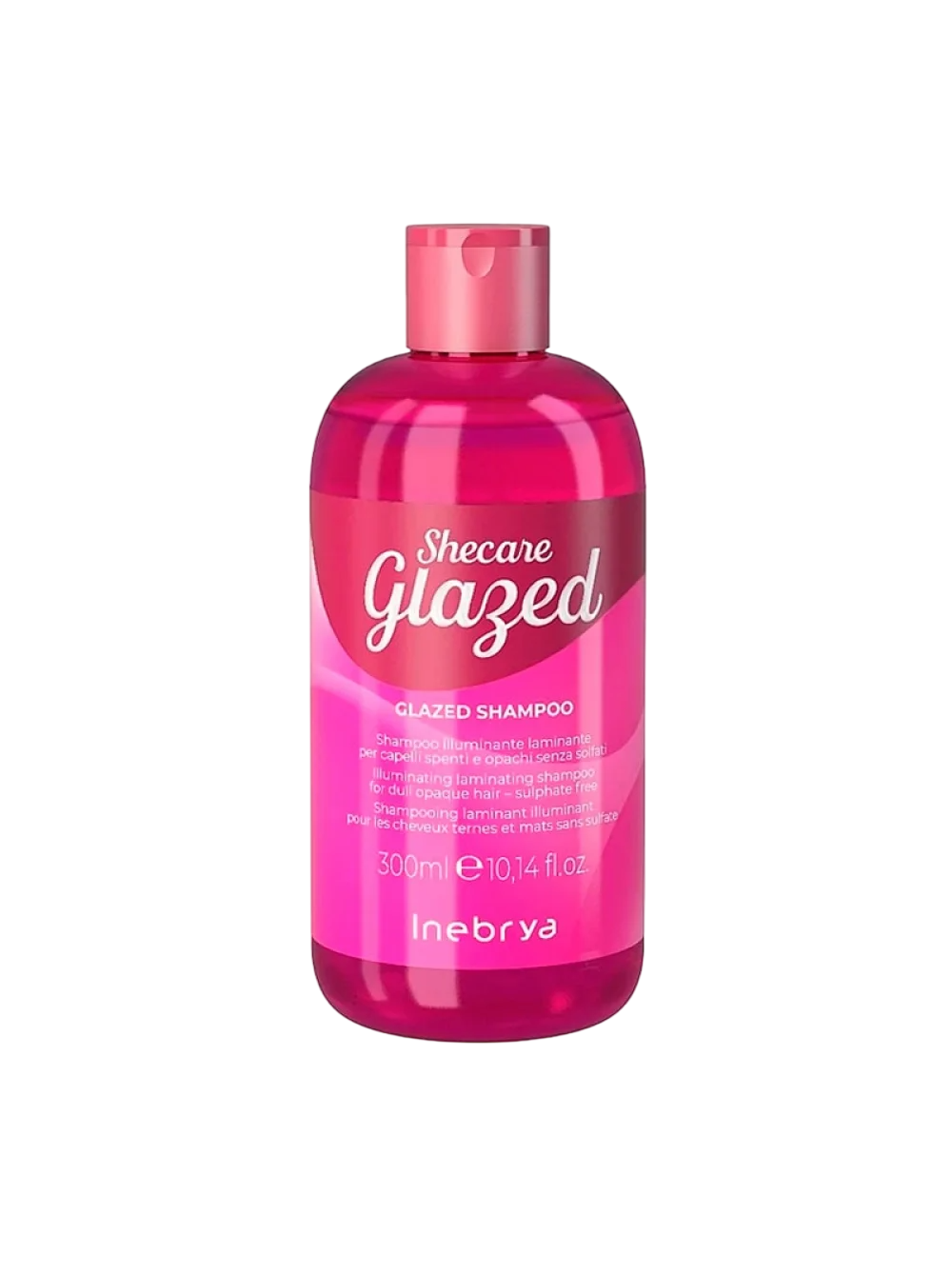 Inebrya Shecare Glazed – Hair Shampoo for Women, Shining, 300 ml