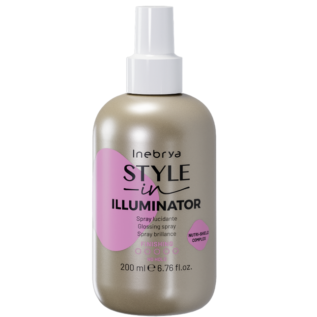 Inebrya Style-In – Hair Spray for Women, Illuminating, 200 ml