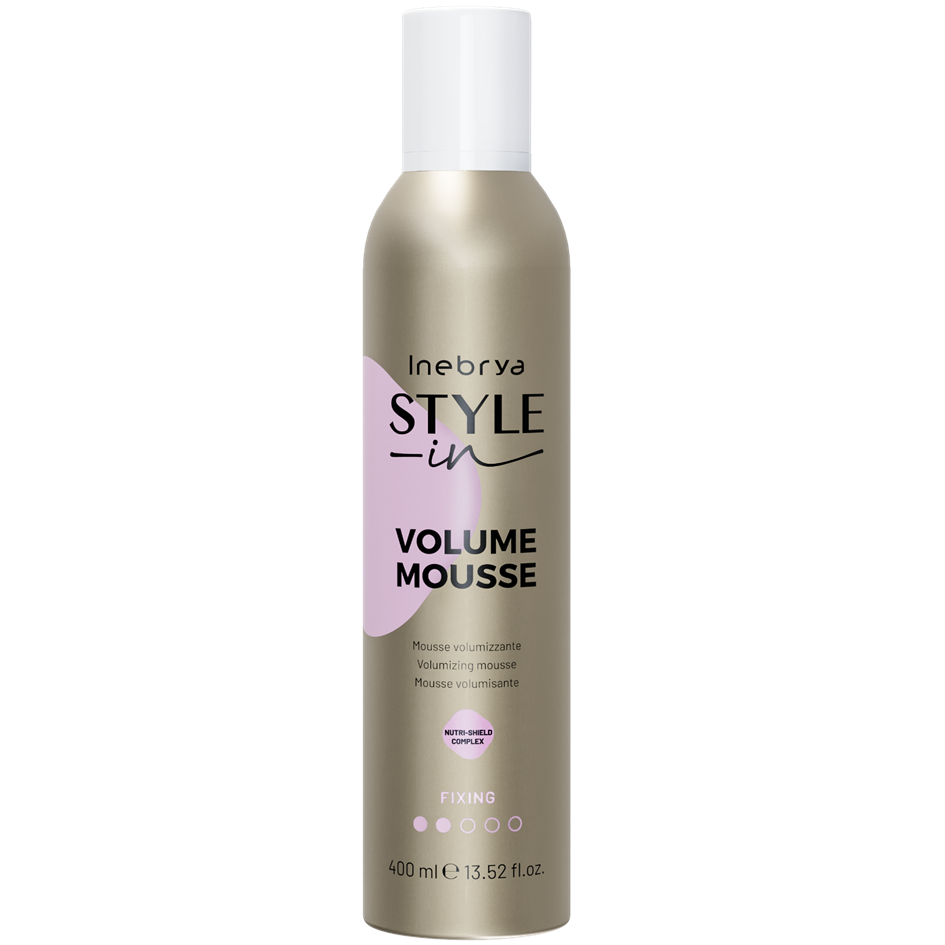 Inebrya Style-In – Hair Styling Mousse for Women, Volume, 400 ml