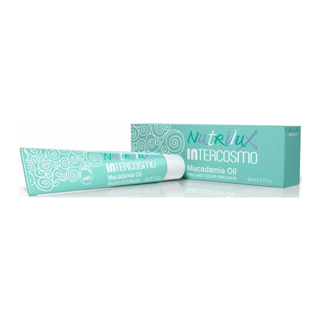 Intercosmo Nutrilux – Permanent Hair Dye for Women, 5.13 Light Brown Golden Ash, 60 ml