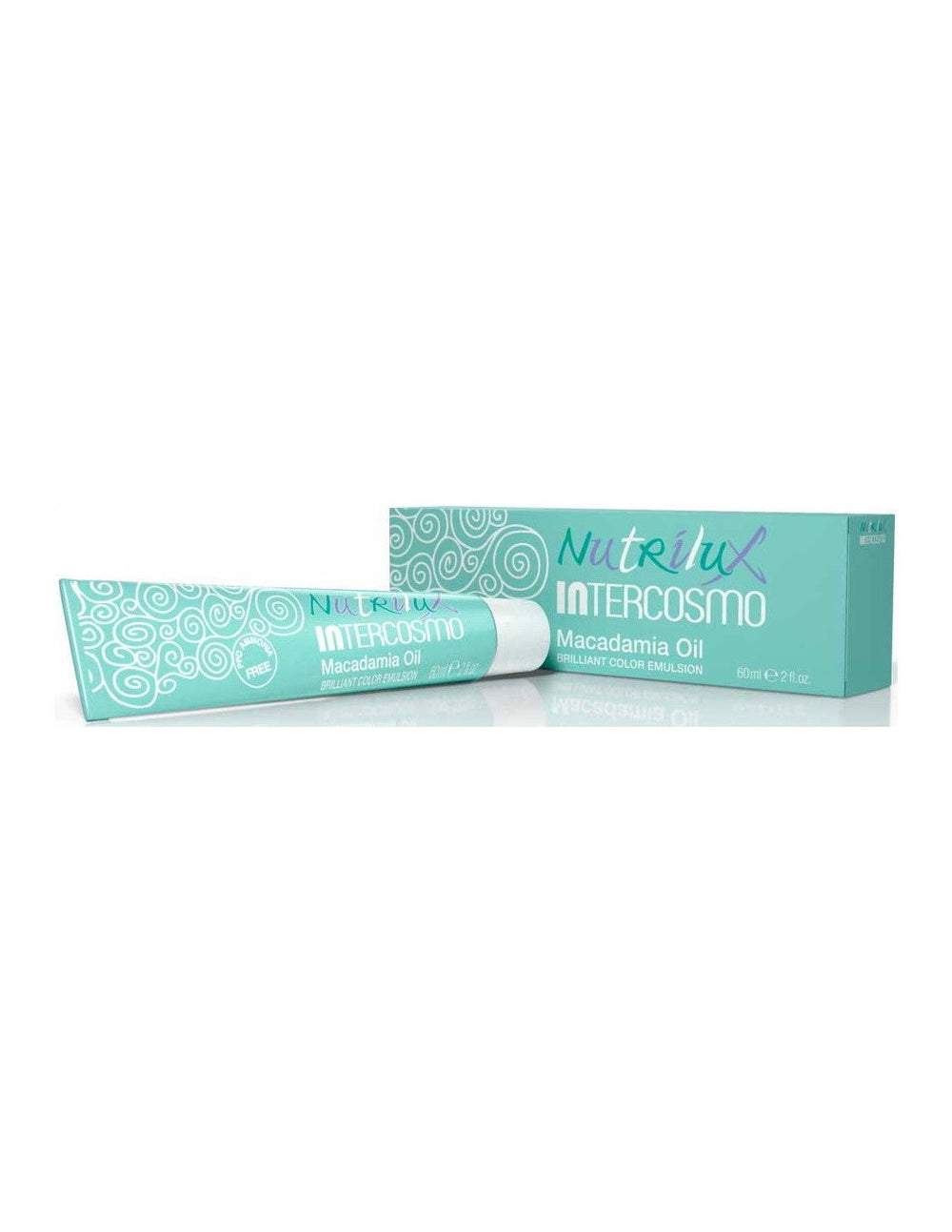 Intercosmo Nutrilux – Permanent Hair Dye for Women, 5.13 Light Brown Golden Ash, 60 ml