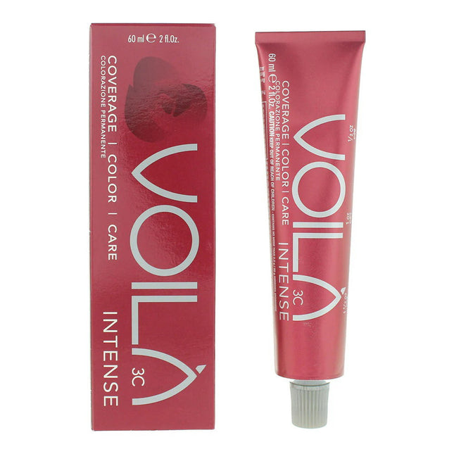 Intercosmo Voila 3C Intense – Permanent Hair Dye Unisex, 3.00 Dark Mediterranean Brown, 60 ml