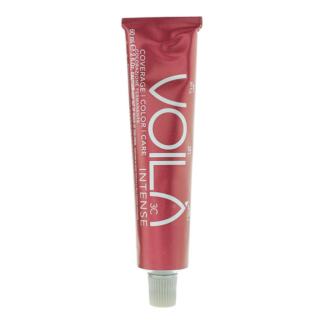 Intercosmo Voila 3C Intense – Permanent Hair Dye for Women, 3.22 Dark Brown Intense Purple, 60 ml