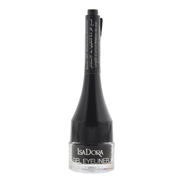 IsaDora Waterproof Precise – Gel Eyeliner for Women, 01, Black, 3 g