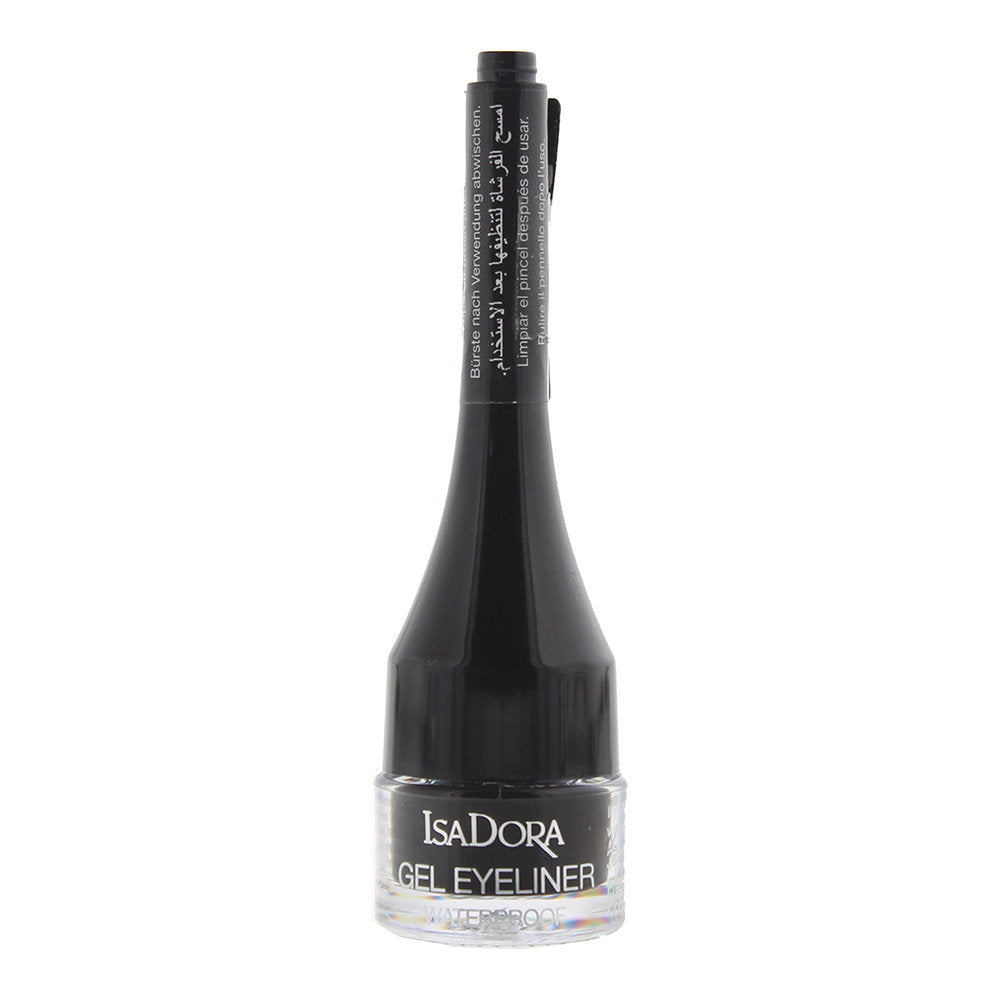 IsaDora Waterproof Precise – Gel Eyeliner for Women, 01, Black, 3 g