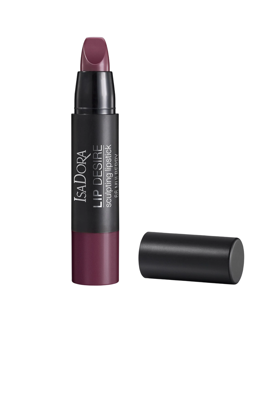 IsaDora Lip Desire Sculpting – Cream Lipstick for Women, 66, Mulberry, 3.3 g