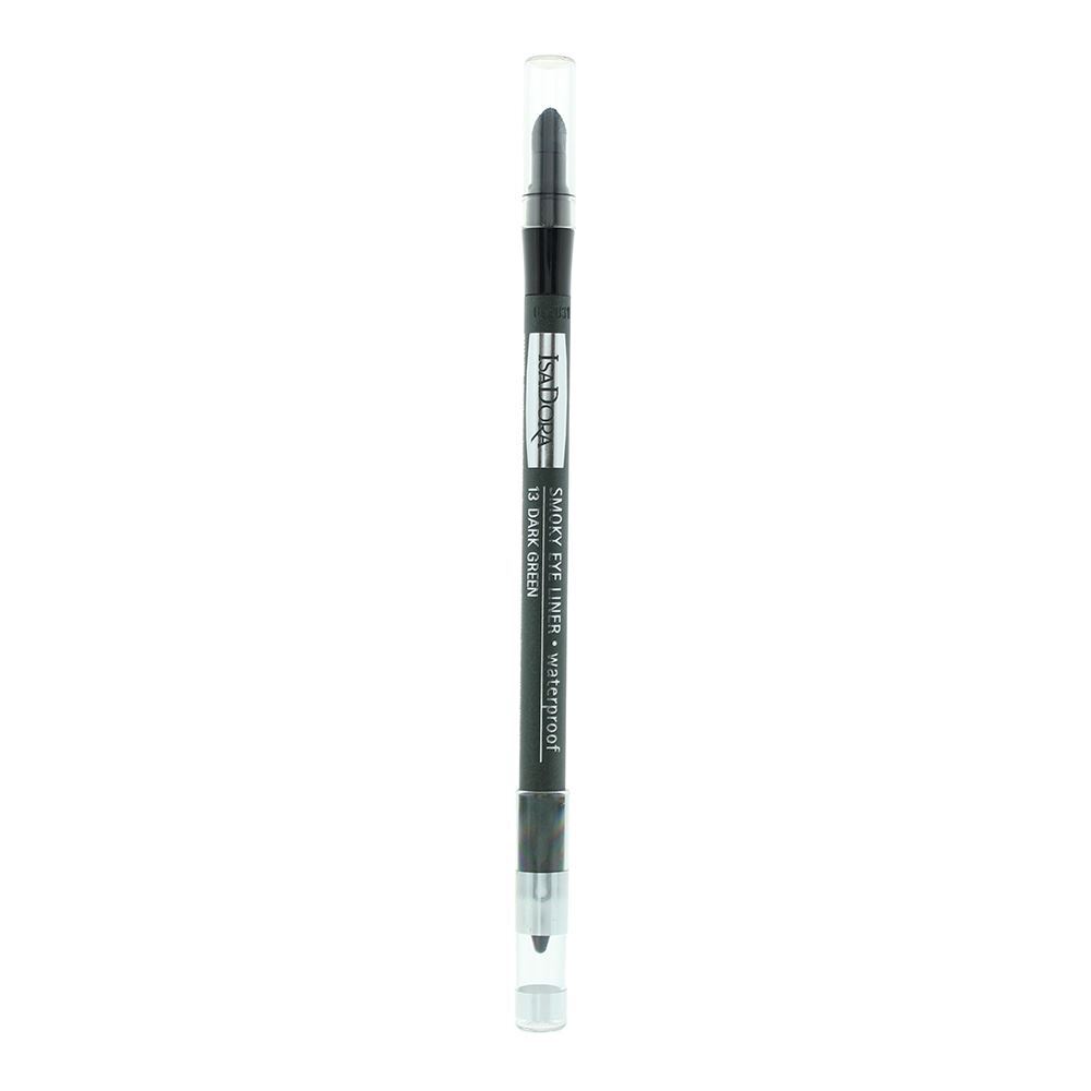 IsaDora Smoky Eyeliner Waterproof – kohl eyeliner for Women, Defining, 13, Dark Green, 1.2 g