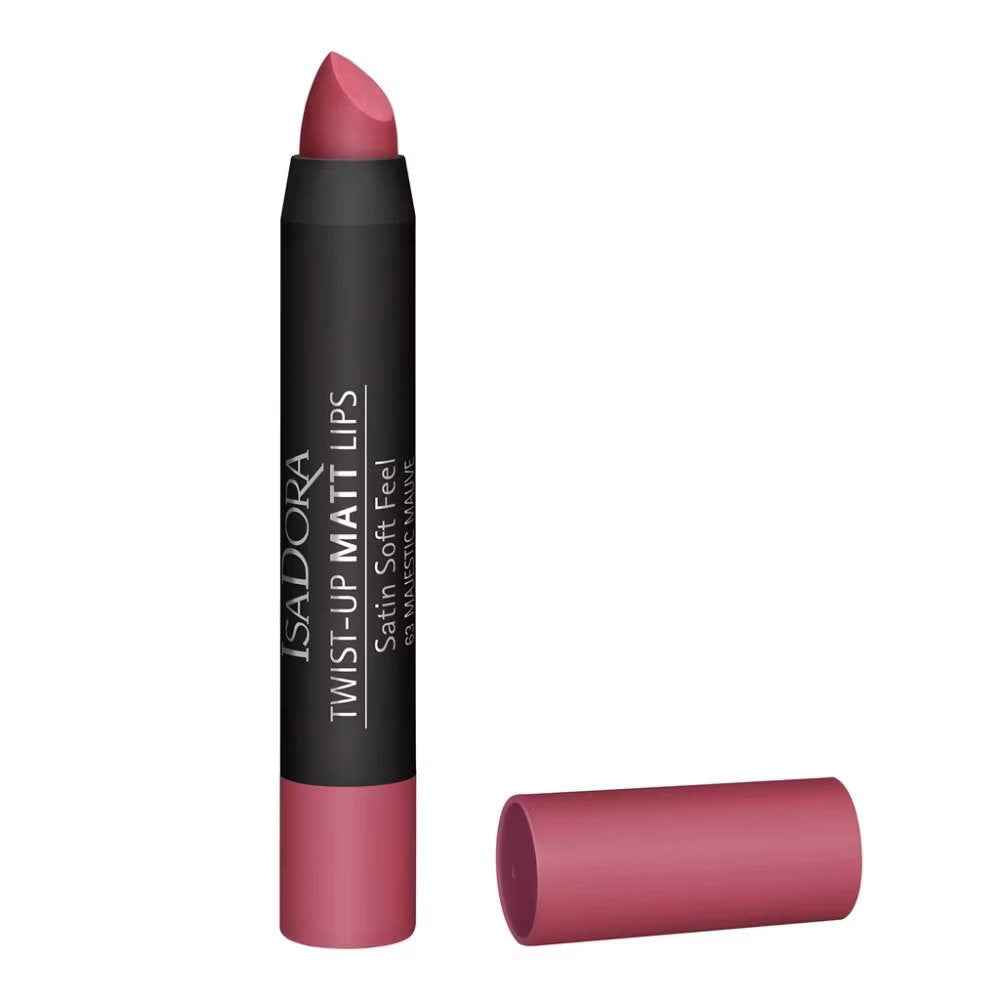 IsaDora Twist-Up Satin Finish – Cream Lipstick for Women, 63, 3.3 g