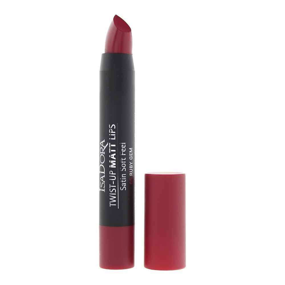 IsaDora Twist-Up Sculpting – Cream Lipstick for Women, 65, Ruby Gem, 3.3 g