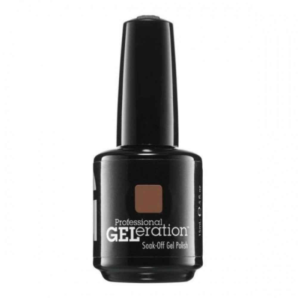 Jessica GELeration Colours – Semi-Permanent Nail Polish for Women, GEL-1176, Toasted Pecans, 15 ml