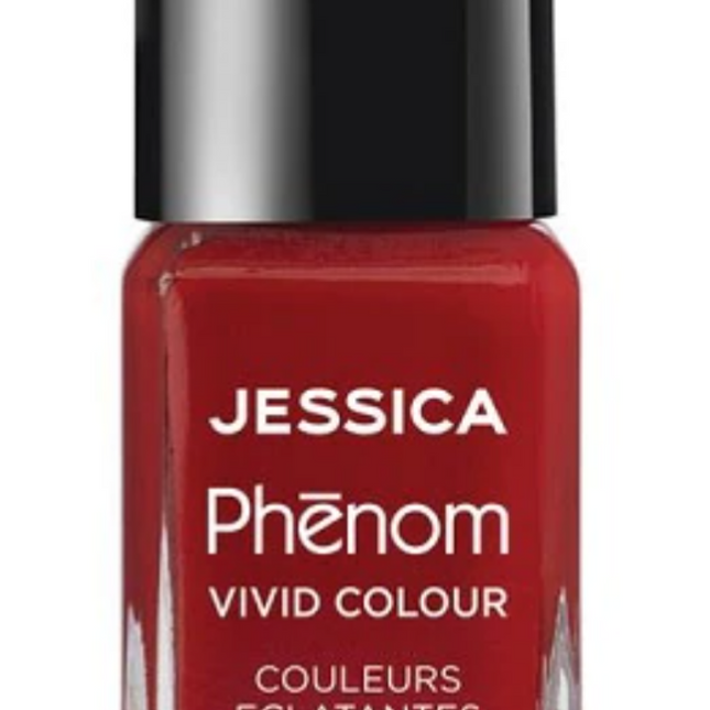 Jessica Phenom Vivid Colour – Nail Polish for Women, PHEN-021, Jessica Red, 14 ml