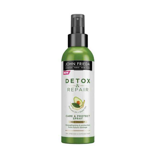 John Frieda Detox & Repair Avocado Oil – Hair Spray for Women, Heat Protection, 100 ml
