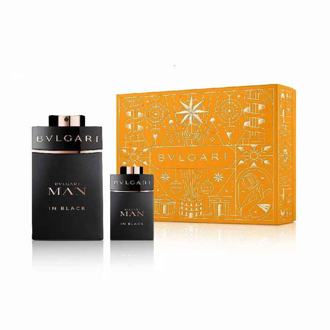 Bvlgari Juice Fragrance Xmas 2024 Set Bvlgari: Man In Black – Eau de Parfum for Men, 100 ml + Man In Black, 15 ml Miniature