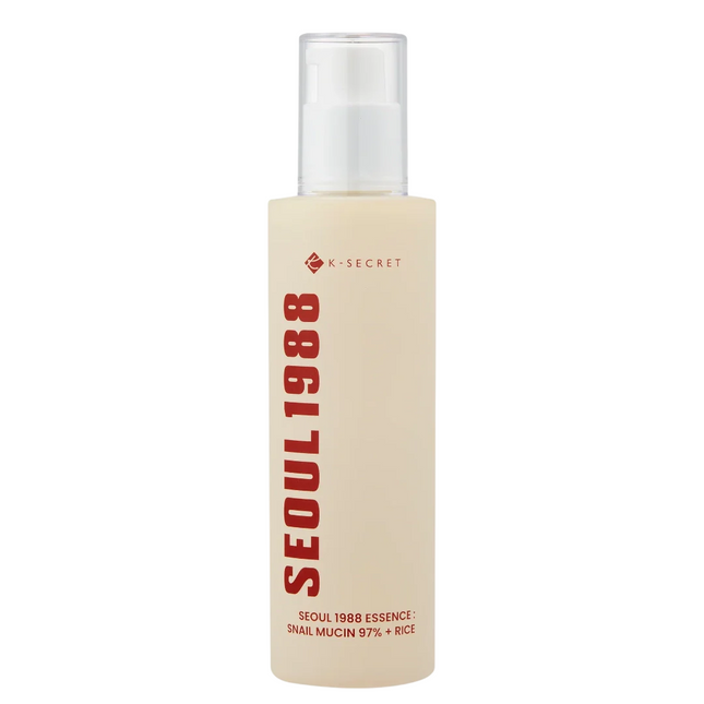 K-Secret Seoul 1988 Snail Mucin 97% + Rice Hydrating – Essence Water for Women, 100 ml