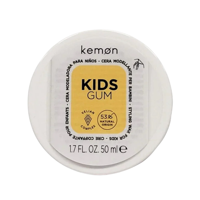 Kemon Kids Gum – Hair Styling Wax for Children, Medium, 50 ml