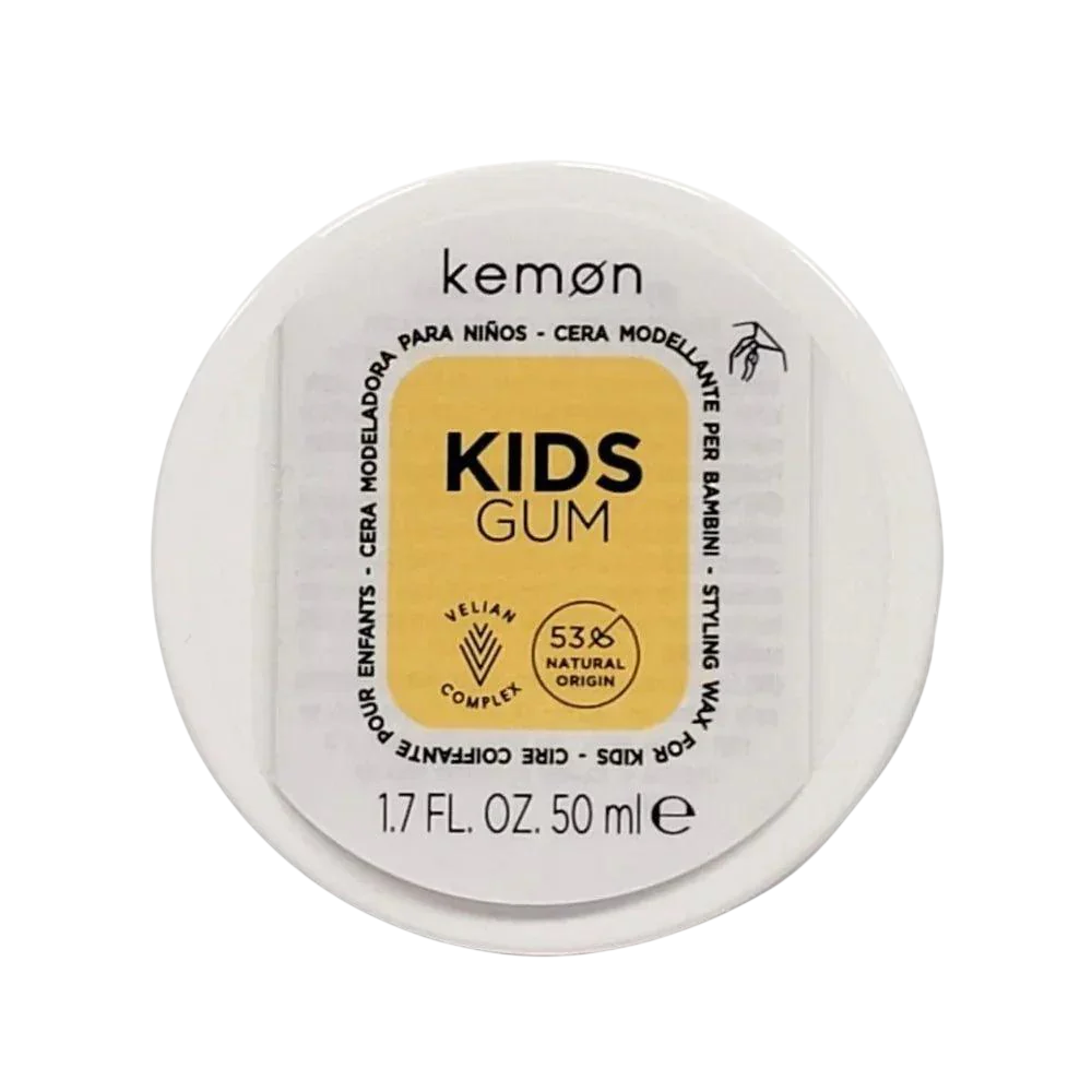 Kemon Kids Gum – Hair Styling Wax for Children, Medium, 50 ml