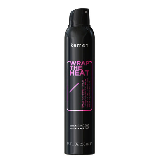 Kemon Styling Wrap The Heat – Hair Spray Unisex, For Heat Protectant, 250 ml