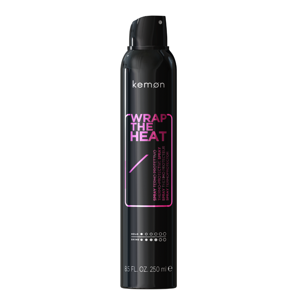 Kemon Styling Wrap The Heat – Hair Spray Unisex, For Heat Protectant, 250 ml