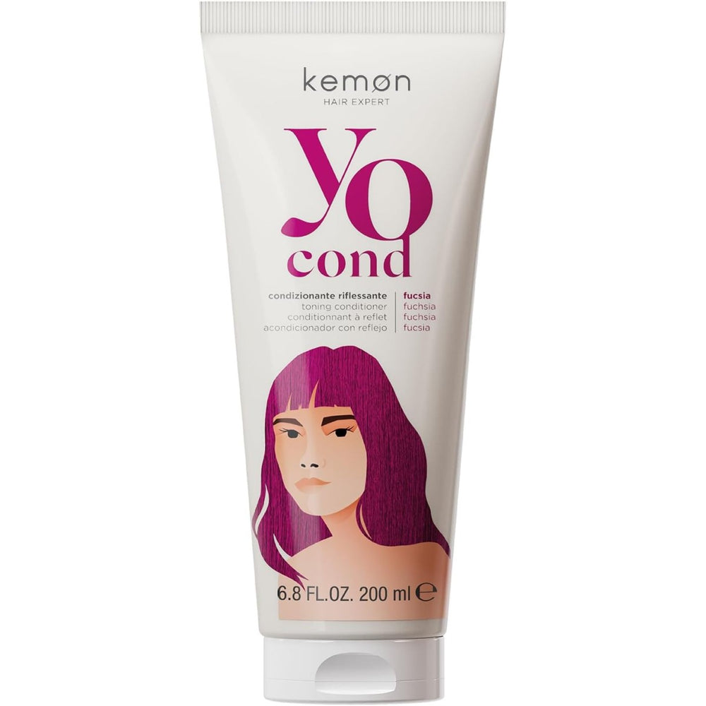 Kemon Yo Fucsia Coloring – Hair Colour Conditioner for Women, 200 ml