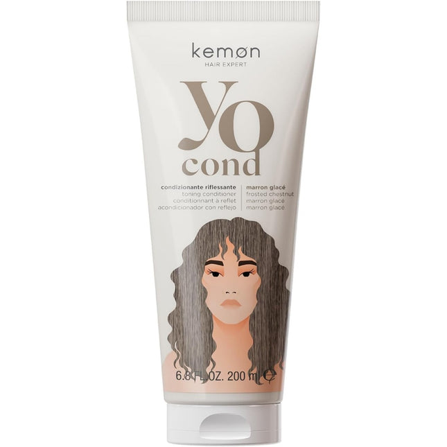 Kemon Yo Marron Glacé Coloring – Hair Colour Conditioner Unisex, 200 ml